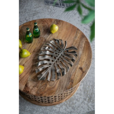 18.9x13.4x1.4 Gold Monstera Leaf Wall DEcor