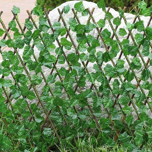 Simulation Fence  Felescopic fence artificial flowers
