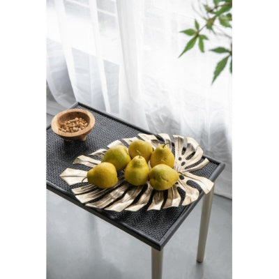 18.9x13.4x1.4 Gold Monstera Leaf Wall DEcor