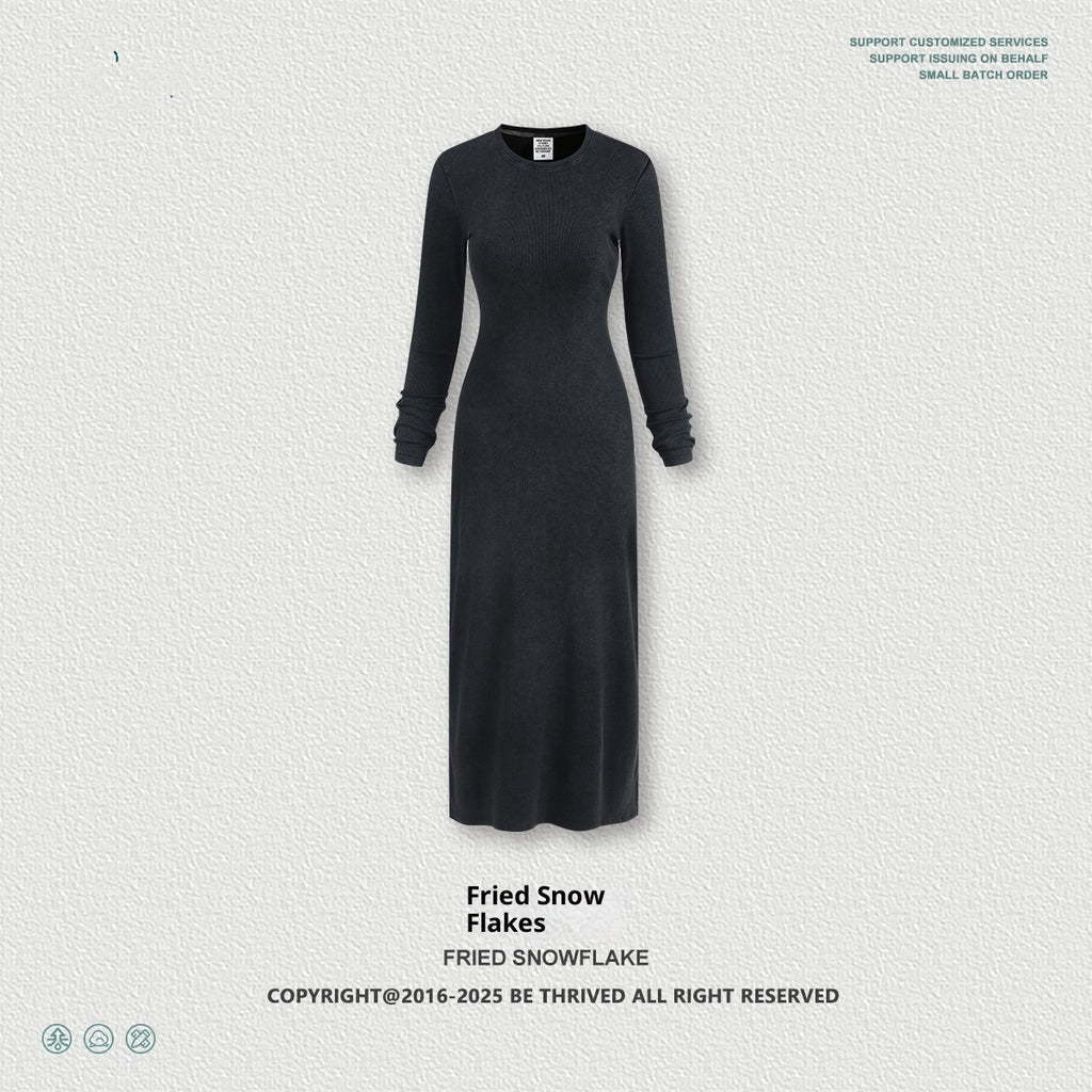 Long Sleeve Dress Split Sheath Dress For Women