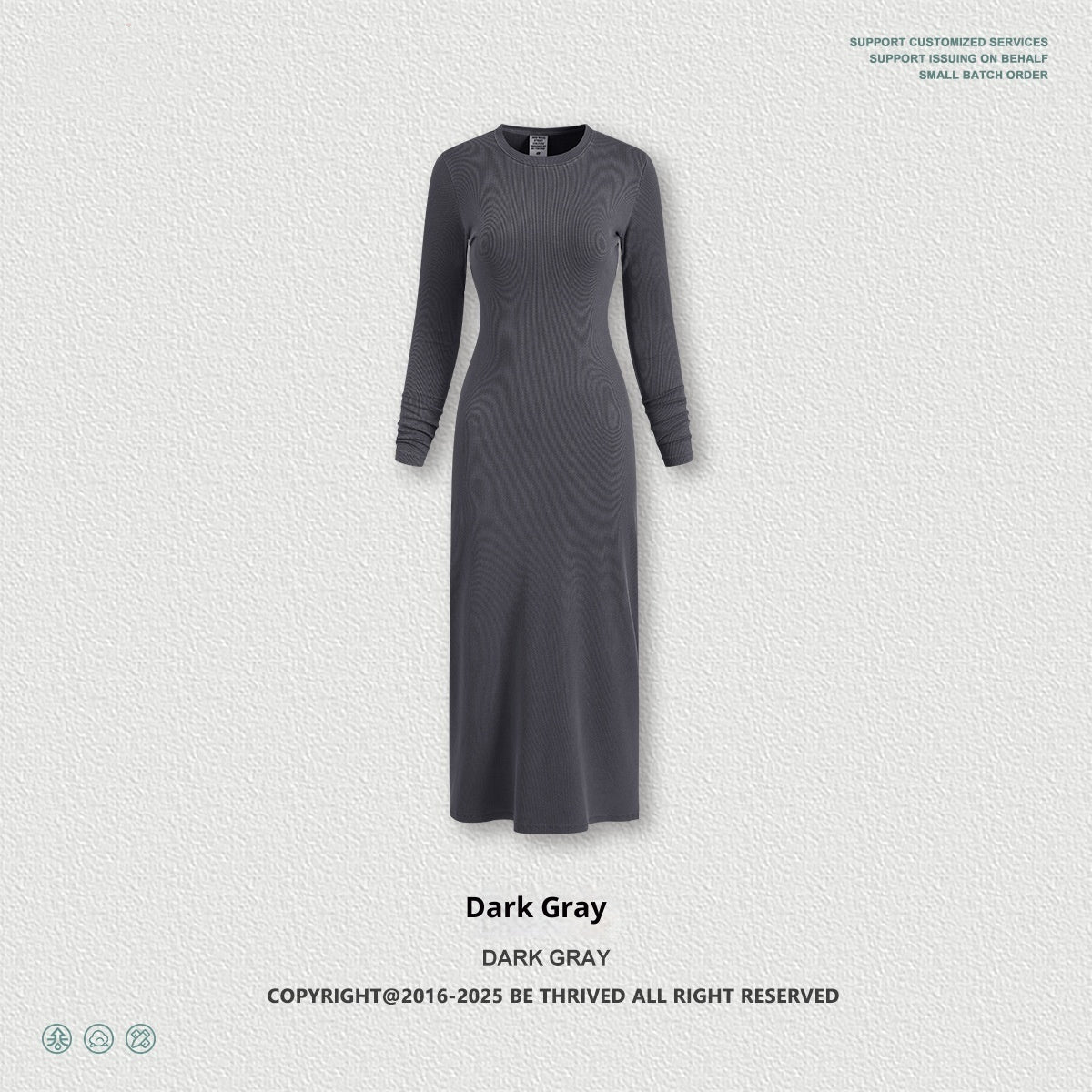 Long Sleeve Dress Split Sheath Dress For Women