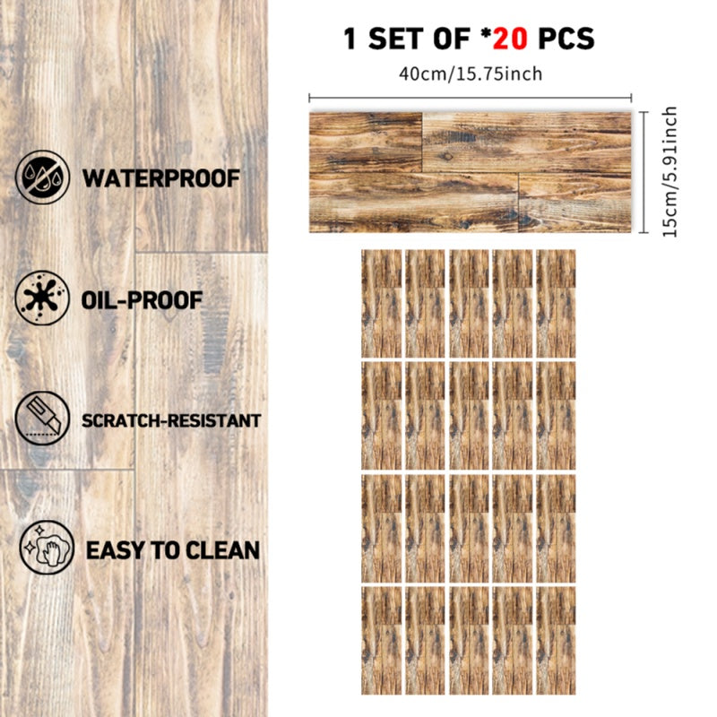 Wood Grain Floor Peel And Stick Floor Tiles Floor Removable Self-adhesive Wear-resistant Floor Tiles Self-adhesive Floor