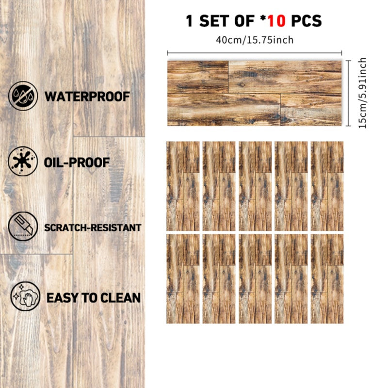 Wood Grain Floor Peel And Stick Floor Tiles Floor Removable Self-adhesive Wear-resistant Floor Tiles Self-adhesive Floor