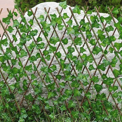 Simulation Fence  Felescopic fence artificial flowers