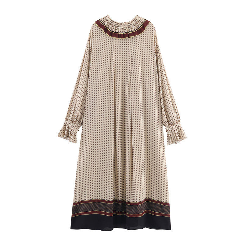 Women's Fashionable Simple Loose Printed Long Dress